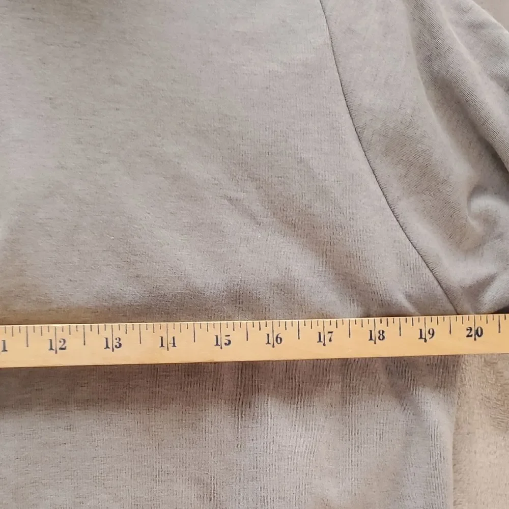 BANANA REPUBLIC | SMALL MEN LIGHT WEIGHT SHIRT PULL OVER 1/4 ZIP | GREY